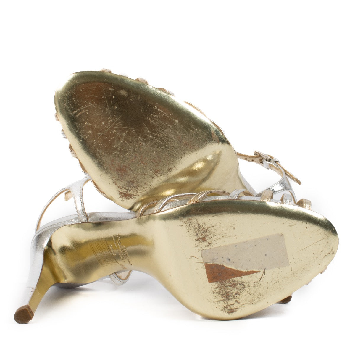 shop 100% authentic second hand Valentino Garavani Gold Heels - Size 39 1/2 on Labellov.com