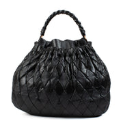 shop 100% authentic second hand Miu Miu Blue Metallic Matelassé Hobo Bag on Labellov.com