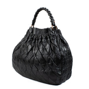 shop 100% authentic second hand Miu Miu Blue Metallic Matelassé Hobo Bag on Labellov.com