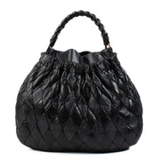 shop 100% authentic second hand Miu Miu Blue Metallic Matelassé Hobo Bag on Labellov.com