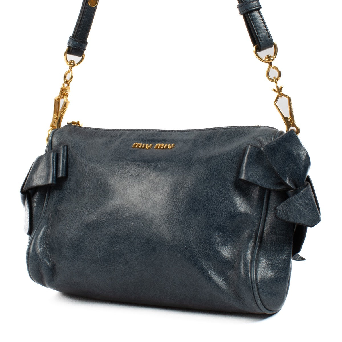 shop 100% authentic second hand Miu Miu Blue Mini Bag on Labellov.com