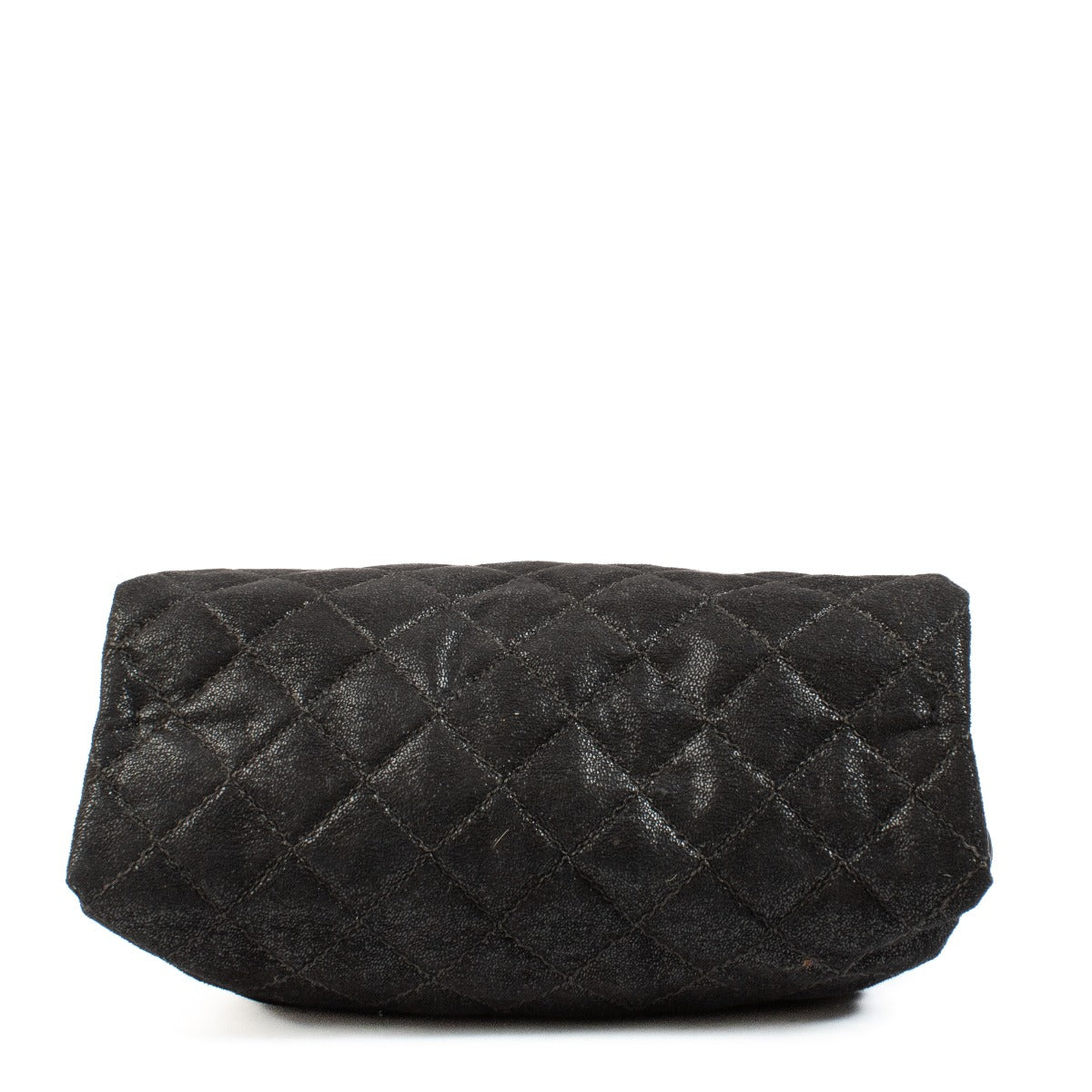 Stella McCartney Black Shaggy Deer Quilted Beckett Bag