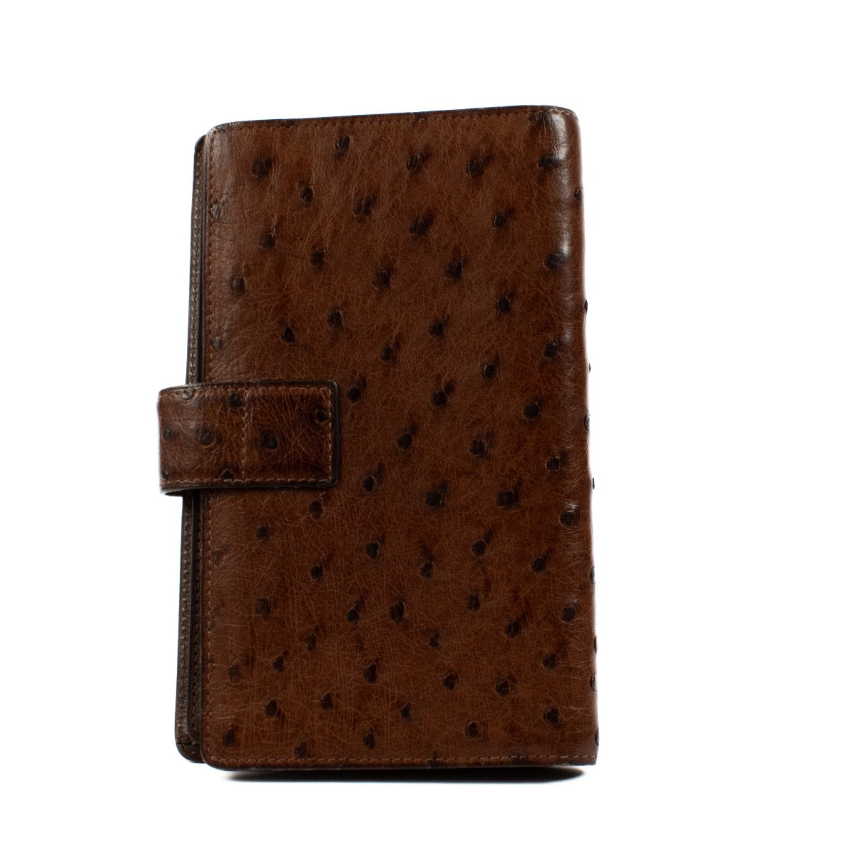 shop 100% authentic second hand Delvaux Brown Ostrich Wallet on Labellov.com