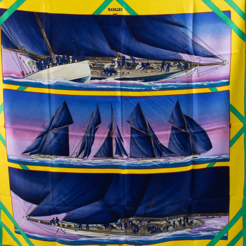 Hermès Rafales Silk Carre 90 Scarf