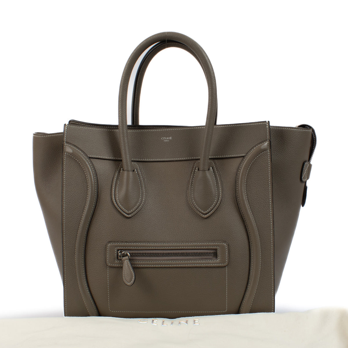 Celine Souris Drummed Calfskin Mini Luggage Bag