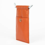 Authentic pre-loved Hermès Cornaline/Bleu Brume Etui Telephone Pilo on Labellov.com