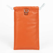 Authentic pre-loved Hermès Cornaline/Bleu Brume Etui Telephone Pilo on Labellov.com