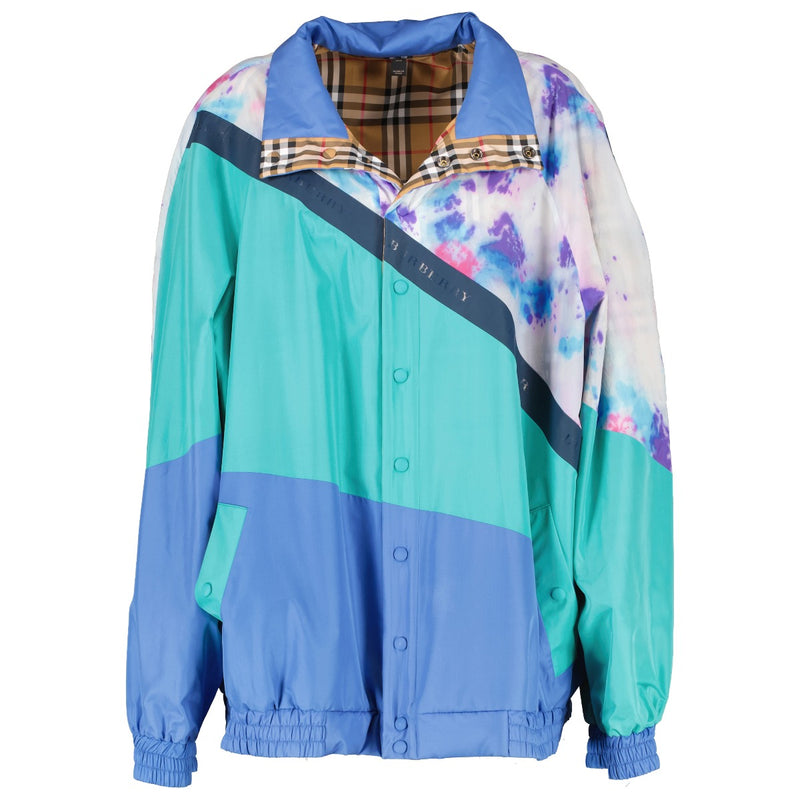 Burberry Fall/Winter 2018 Reversible Check Tie-Dye Shell Jacket - Size XL