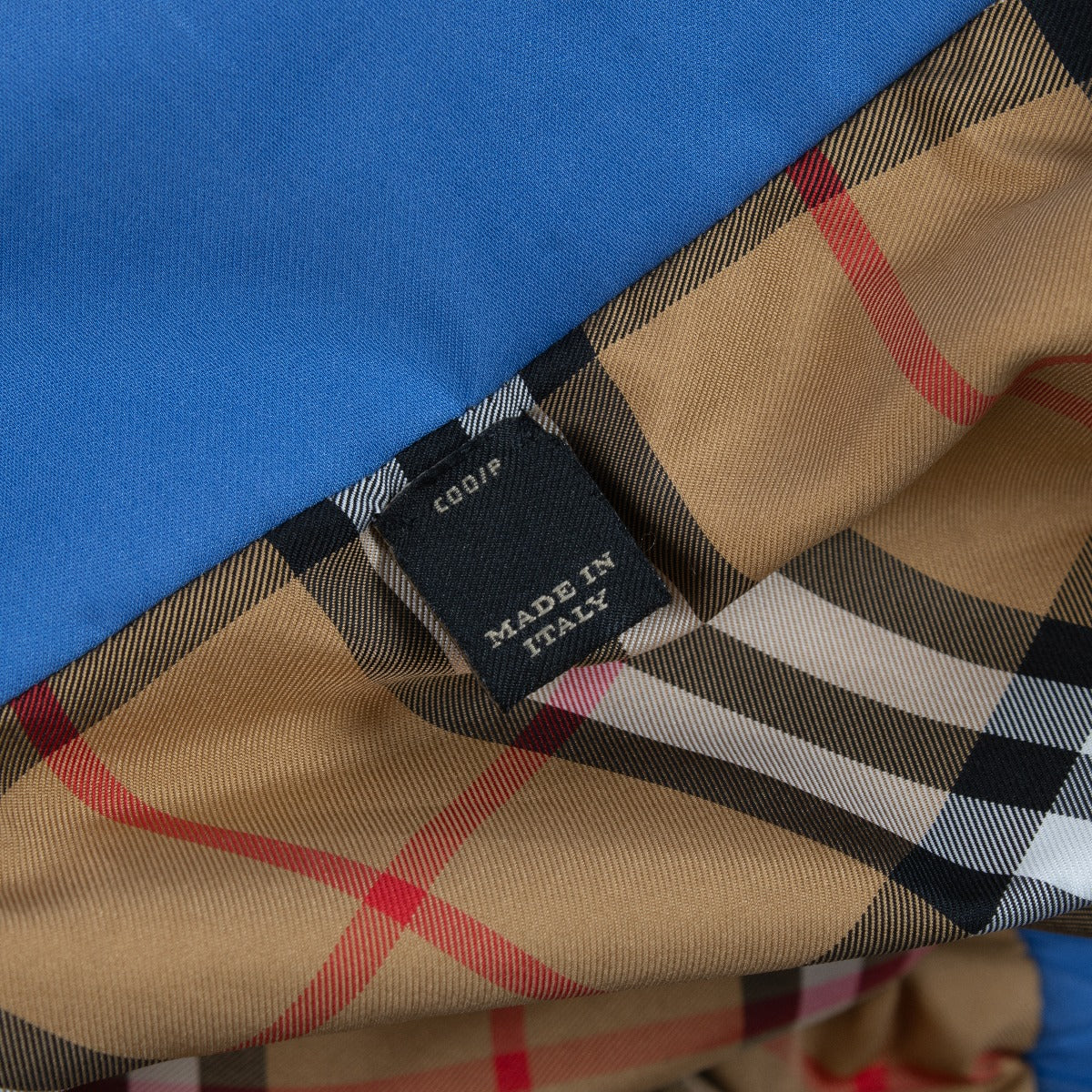 Burberry Fall/Winter 2018 Reversible Check Tie-Dye Shell Jacket - Size XL