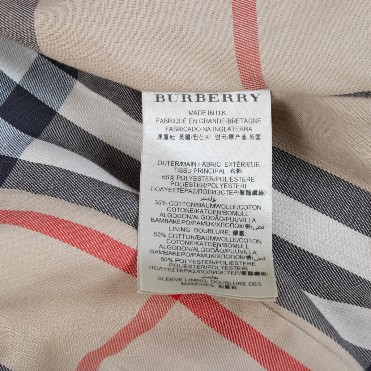 Burberry Alpine Beige Short Trench Coat - Size FR38