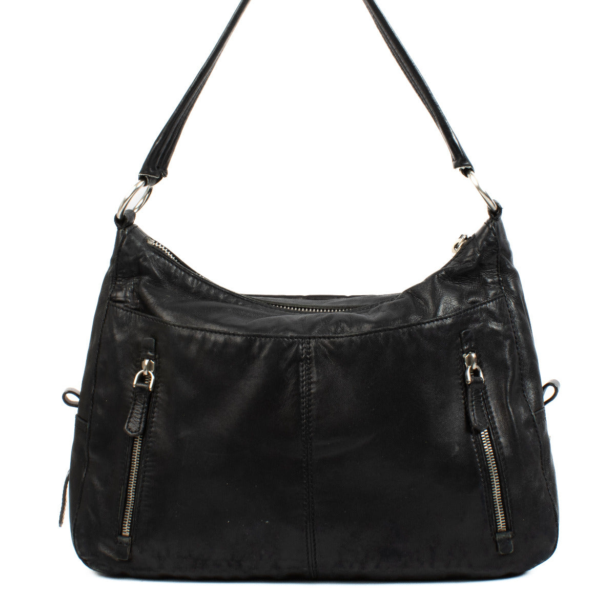 Prada Black Leather Shoulder Bag