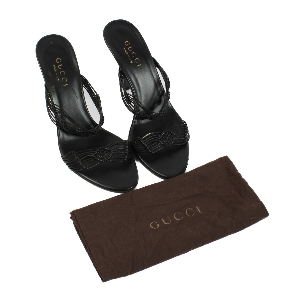 Escarpins Gucci en dentelle noire – Taille 38