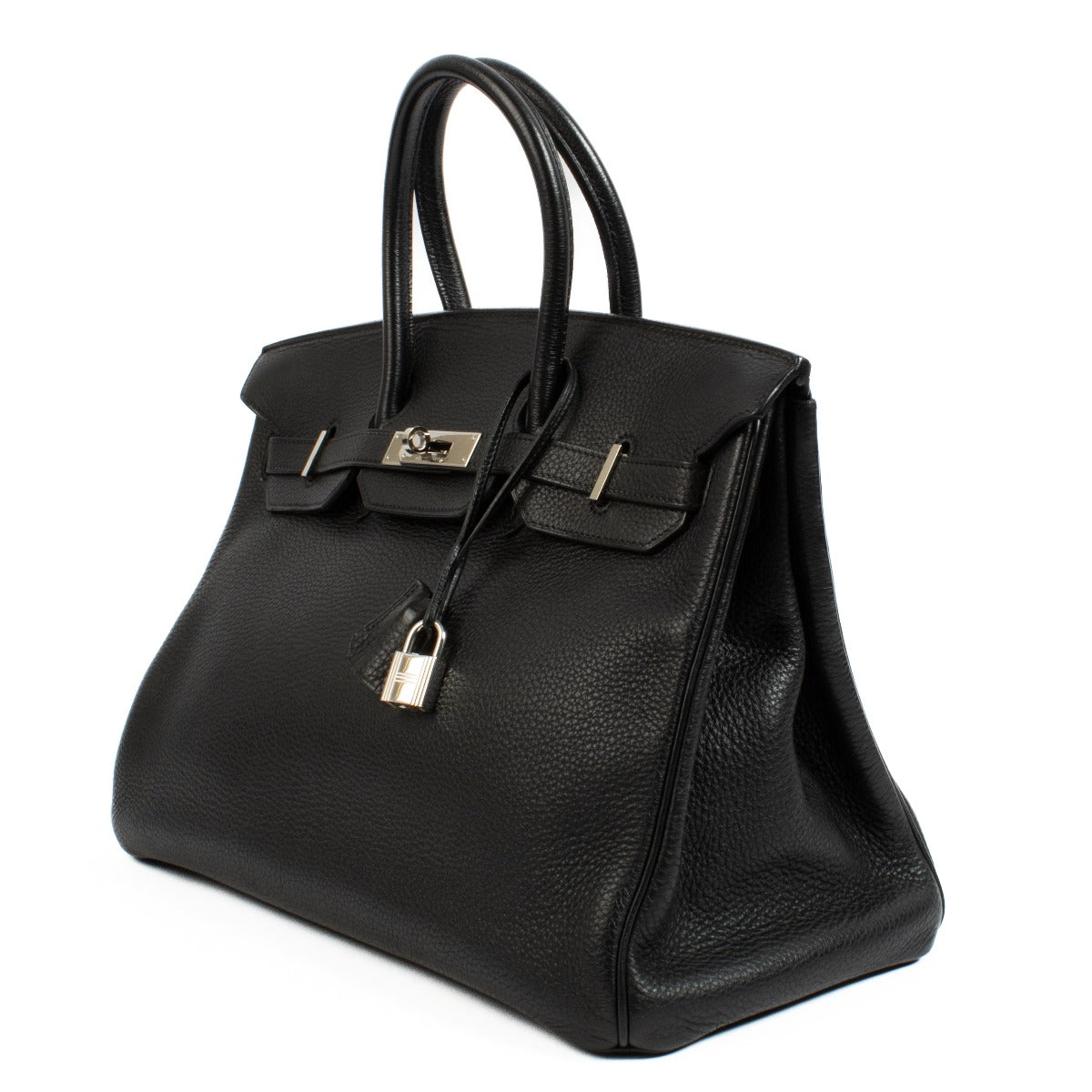Authentic second hand vintage Hermès Birkin 35 Black Togo PHW on www.labellov.com