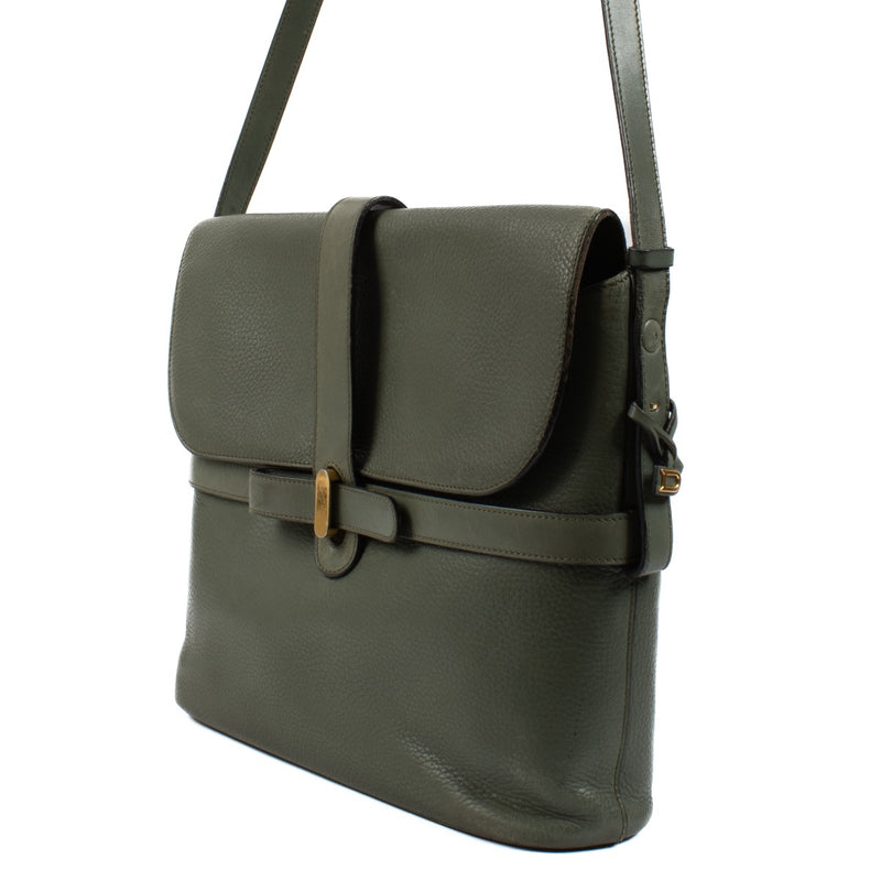 shop 100% authentic second hand Delvaux Vintage Green Crossbody Bag on Labellov.com