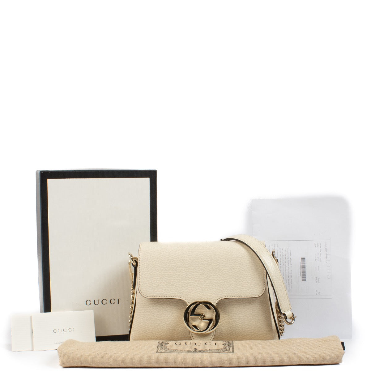 Shop 100% authentic secondhand Gucci White Interlocking GG Crossbody on labellov.com