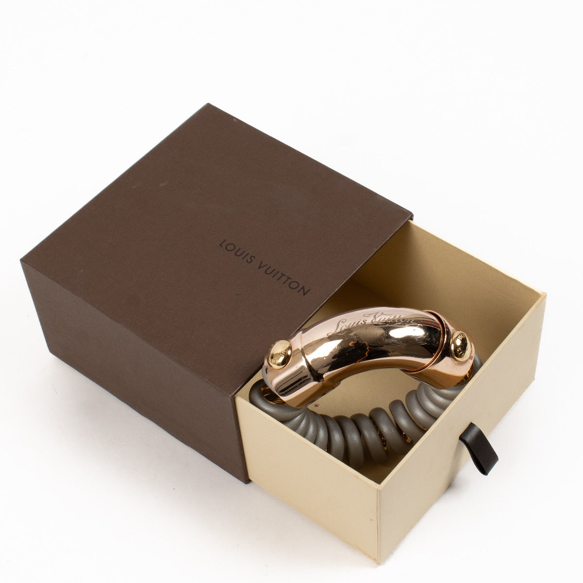 shop 100% authentic second hand Louis Vuitton 2010 Grey Spiral Bracelet on Labellov.com