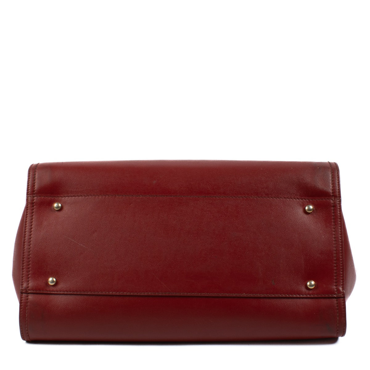 Chanel Burgundy Caviar Studded Deauville