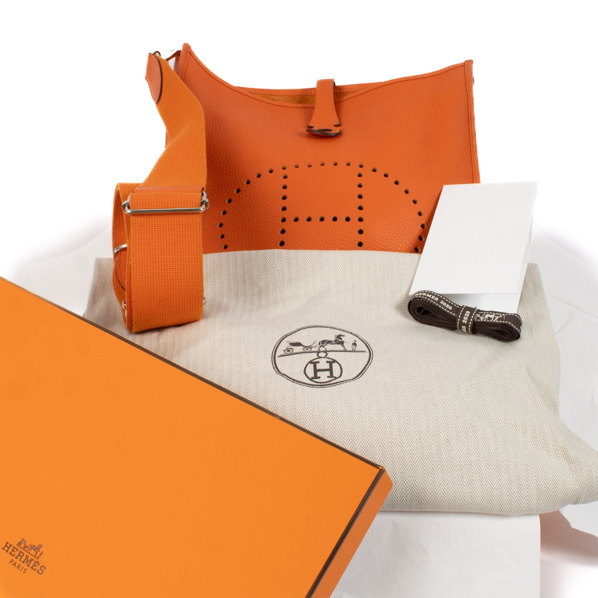 Hermès Evelyne III 29 Feu Taurillon Clemence PHW