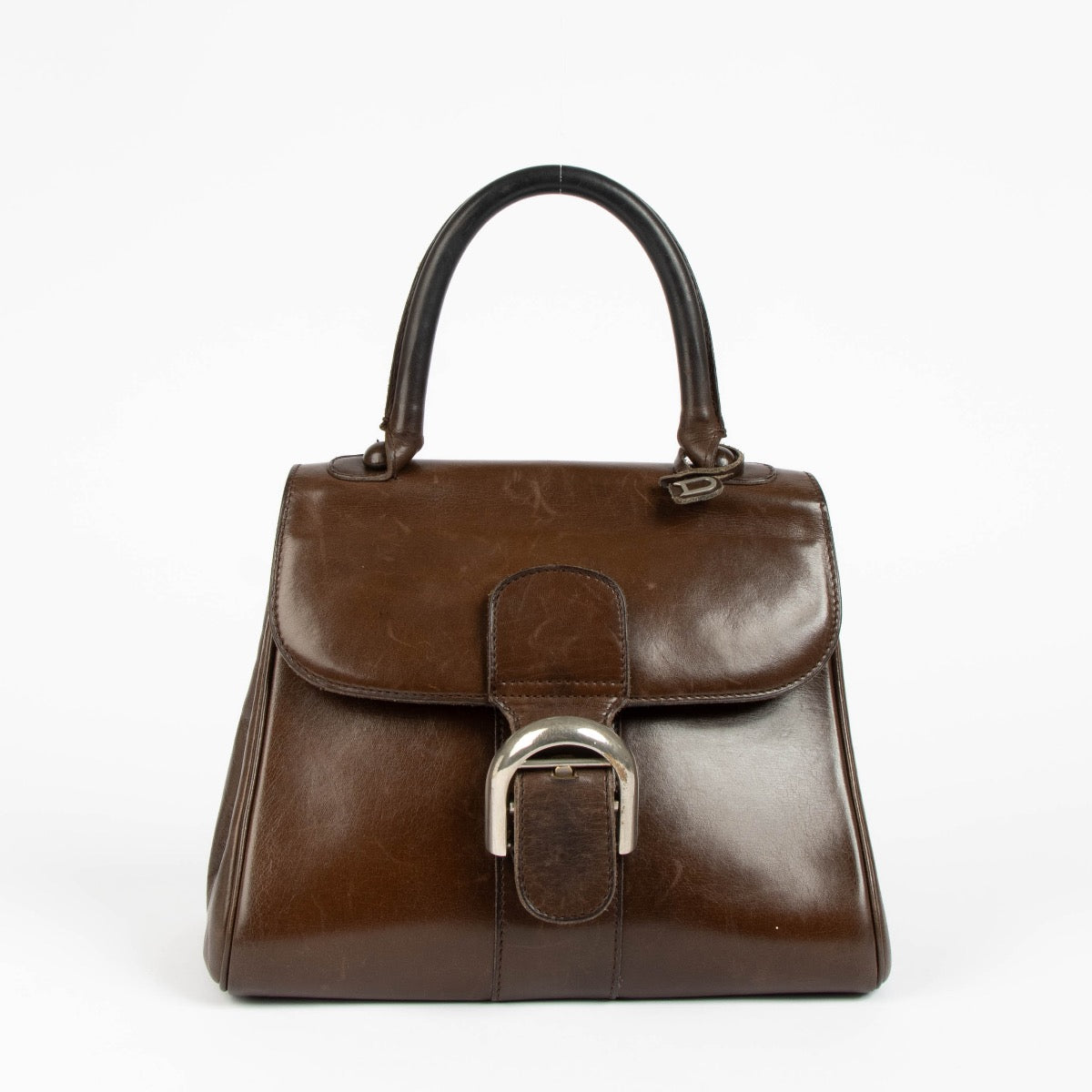 Authentic pre-loved Delvaux Brown Leather Brillant PM Bag on Labellov.com