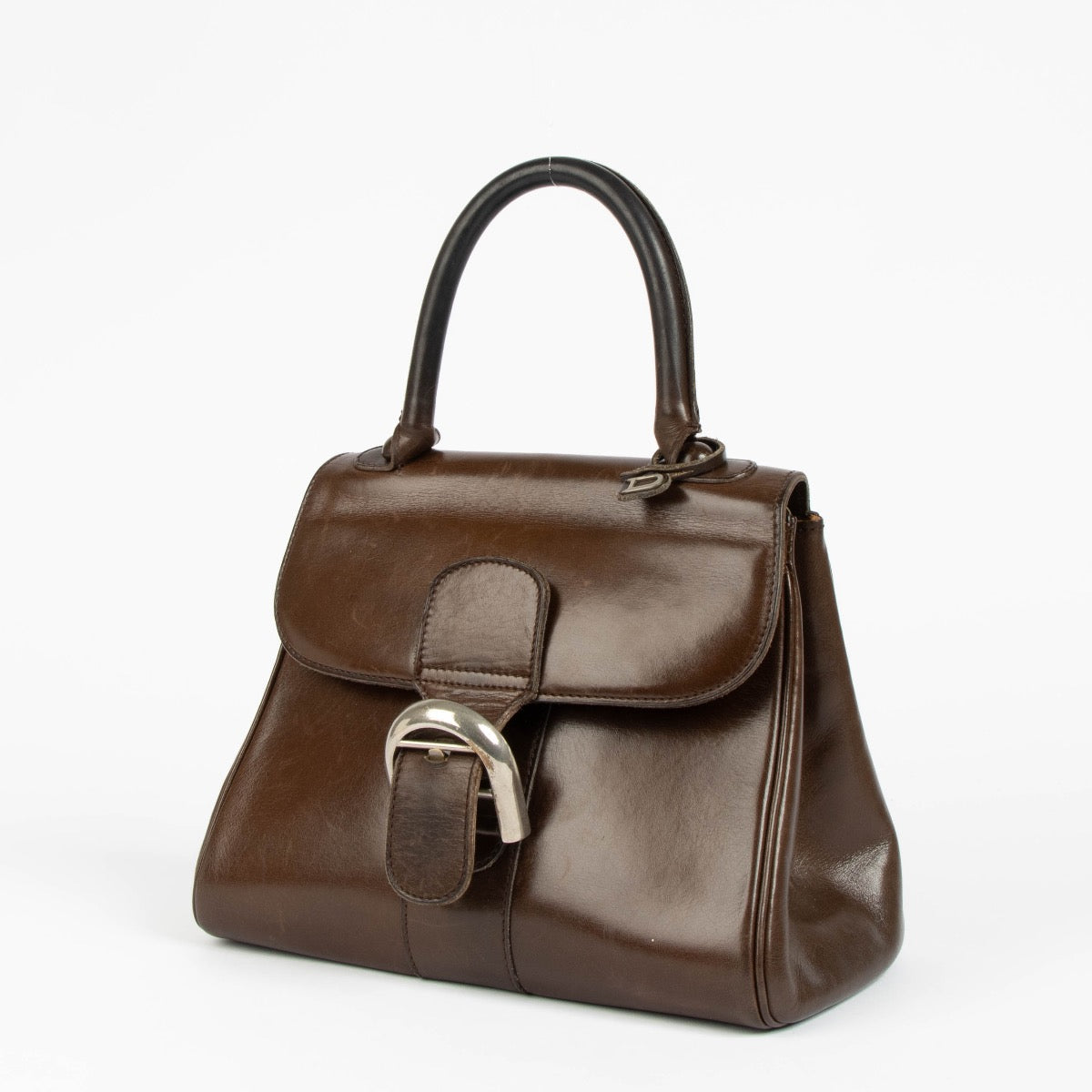 Authentic pre-loved Delvaux Brown Leather Brillant PM Bag on Labellov.com