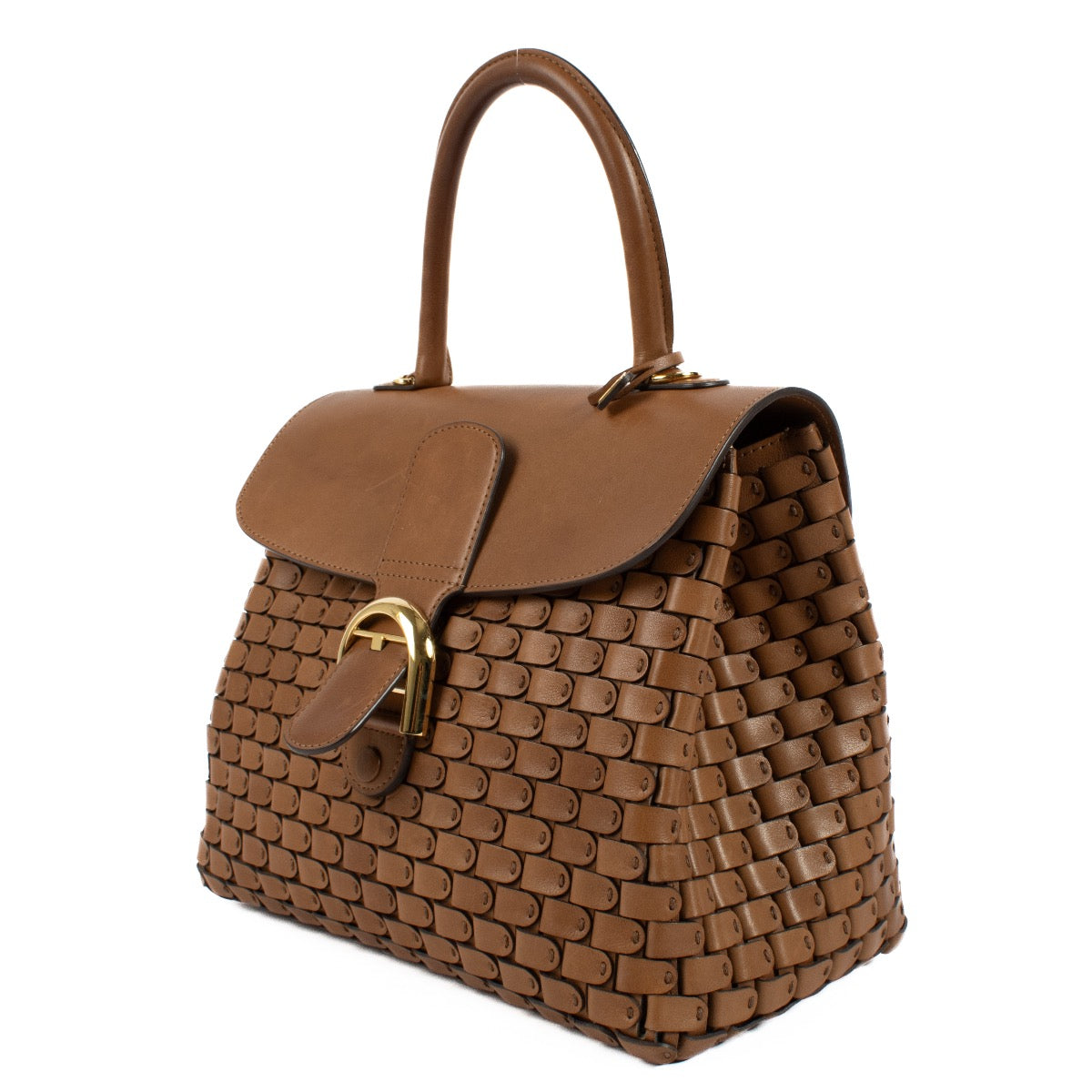 Buy authentic second hand Delvaux Brown Calf Leather MM Arsenal Brillant at Labellov.com