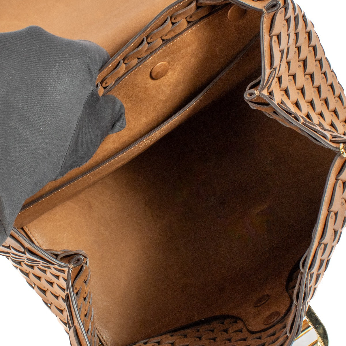 Buy authentic second hand Delvaux Brown Calf Leather MM Arsenal Brillant at Labellov.com