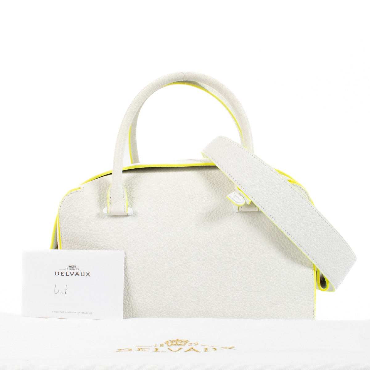 shop 100% authentic second hand Delvaux White Taurillon Soft Leather Cool Box MM on Labellov.com