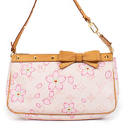 100% authentic pre loved Louis Vuitton Pink Cherry Blossom Murakami Pochette on Labellov.com
