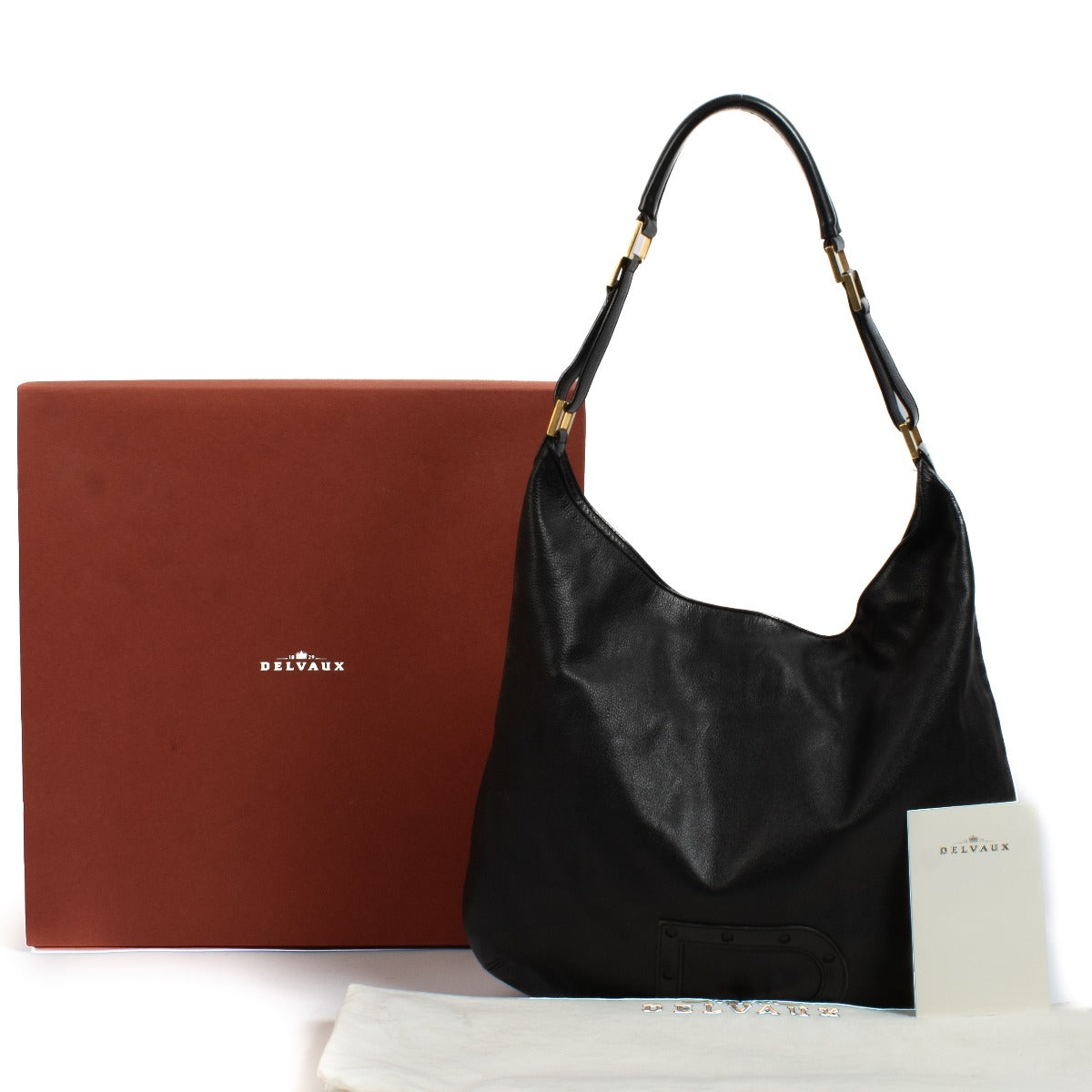 Shop 100% authentic secondhand Delvaux Black Spider Le Louise GM Shoulder Bag on Labellov.com