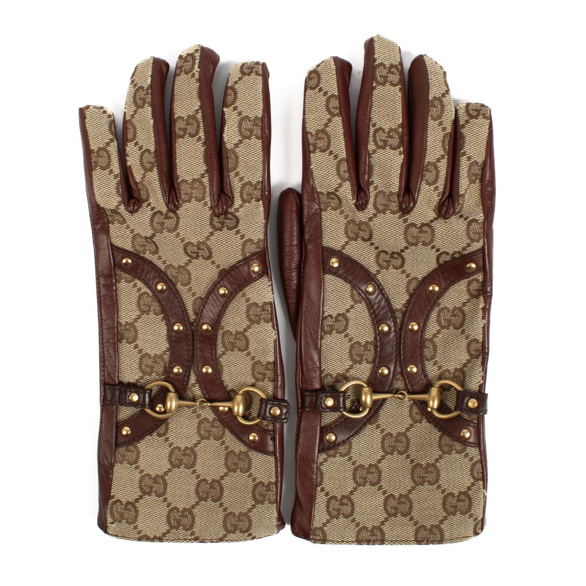 Gucci GG Canvas Horsebit Handschoenen
