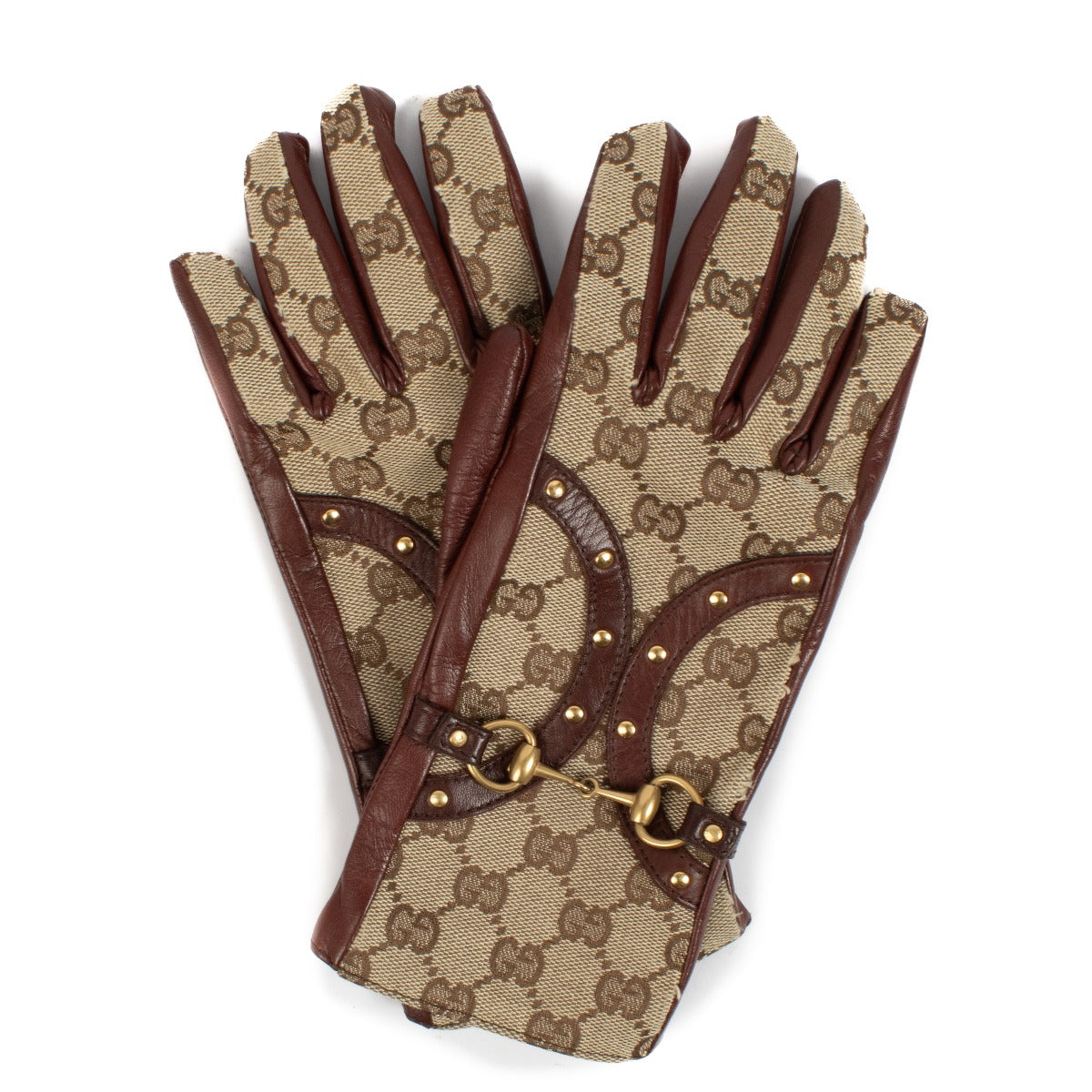 Gucci GG Canvas Horsebit Handschoenen