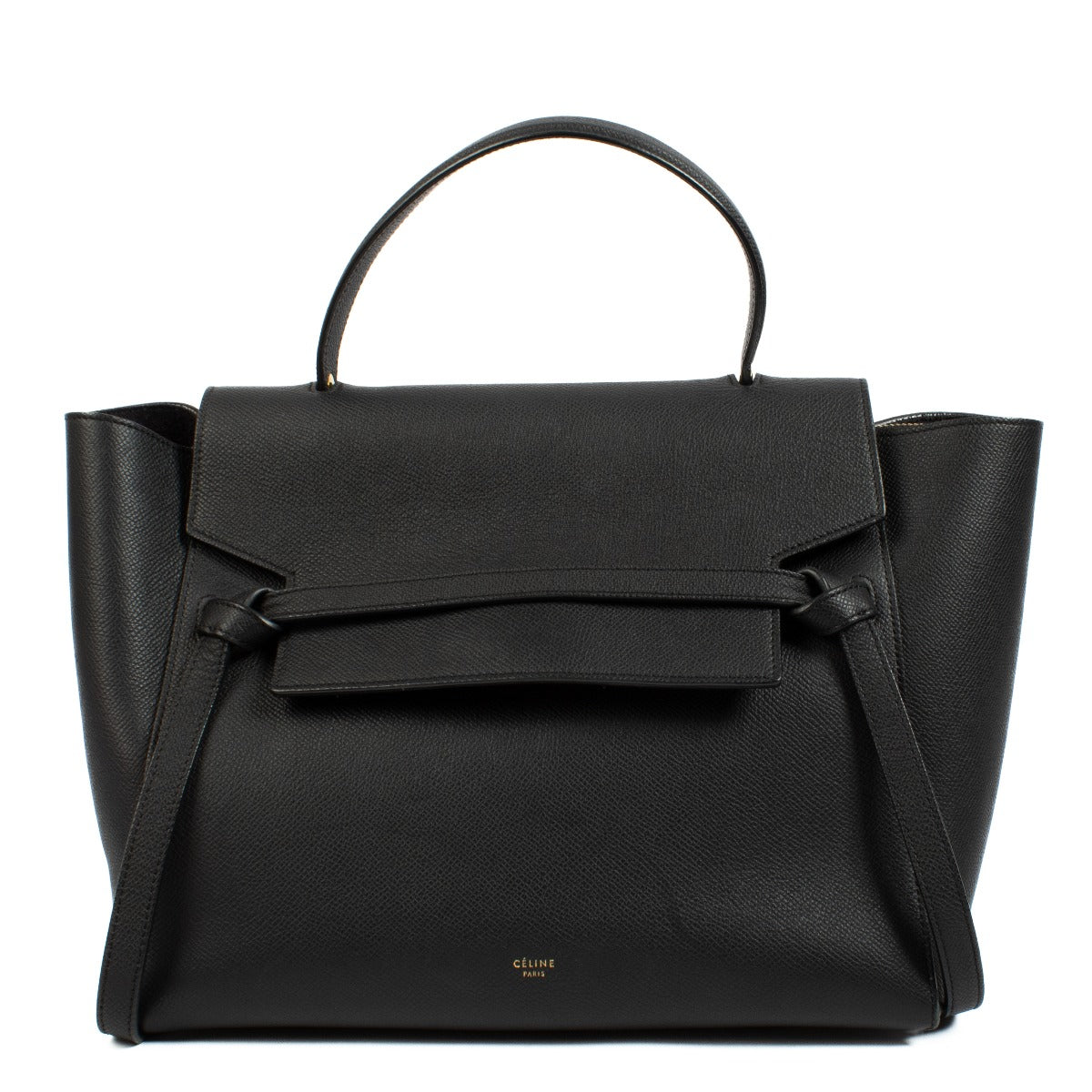 Celine Black Leather Mini Belt Bag