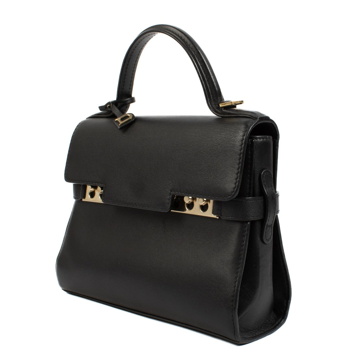 Delvaux Black Calf Souple Tempête Mini