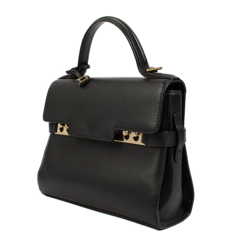 Delvaux Black Calf Souple Tempête Mini