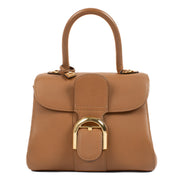 Delvaux Végétal Sellier Cognac Brillant Mini Bag