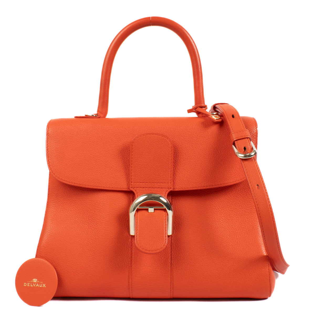 Delvaux Vermillion Red Brillant MM + strap