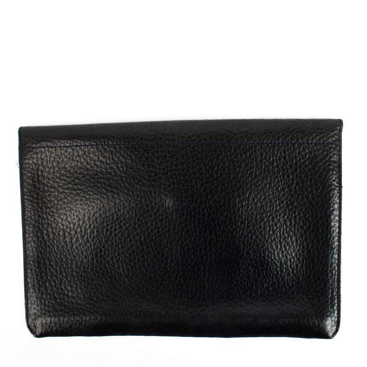 authentic pre loved Delvaux Navy Blue Toile de Cuire pochette on Labellov.com