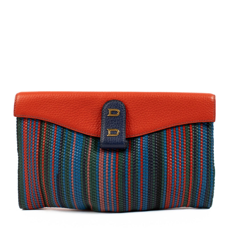 authentic pre loved Delvaux Multicolor Clutch on Labellov.com