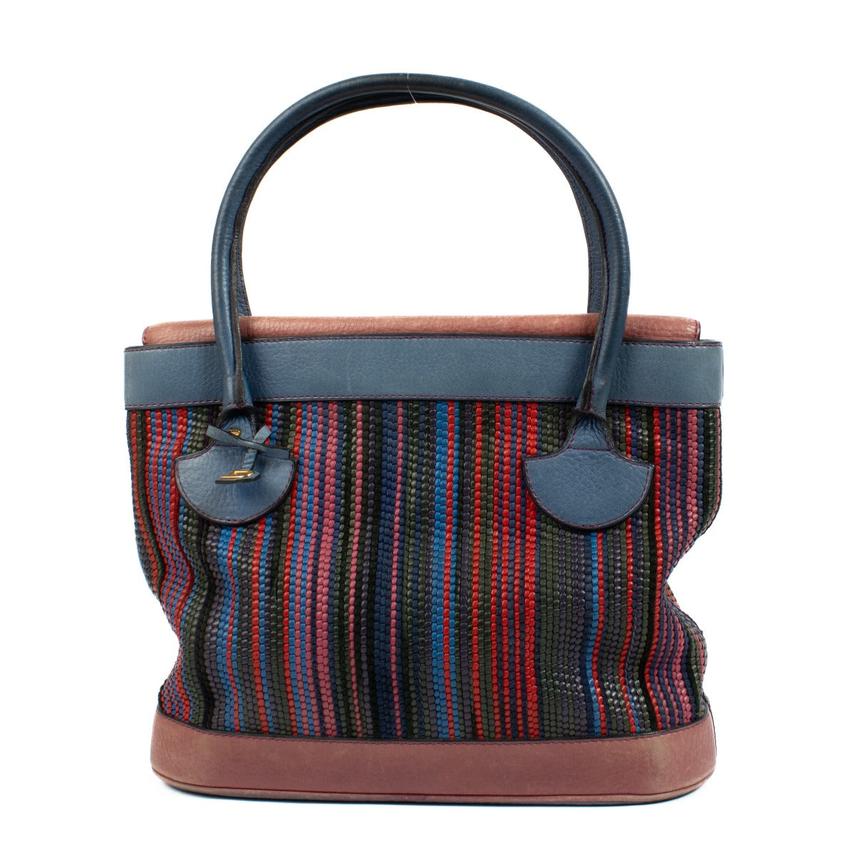 authentic pre loved Delvaux Multicolor Toile de Cuir Handbag on Labellov.com