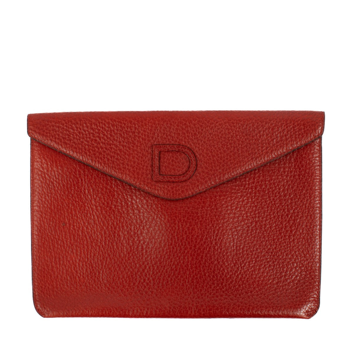 authentic pre loved Delvaux Red Leather Pochette on Labellov.com
