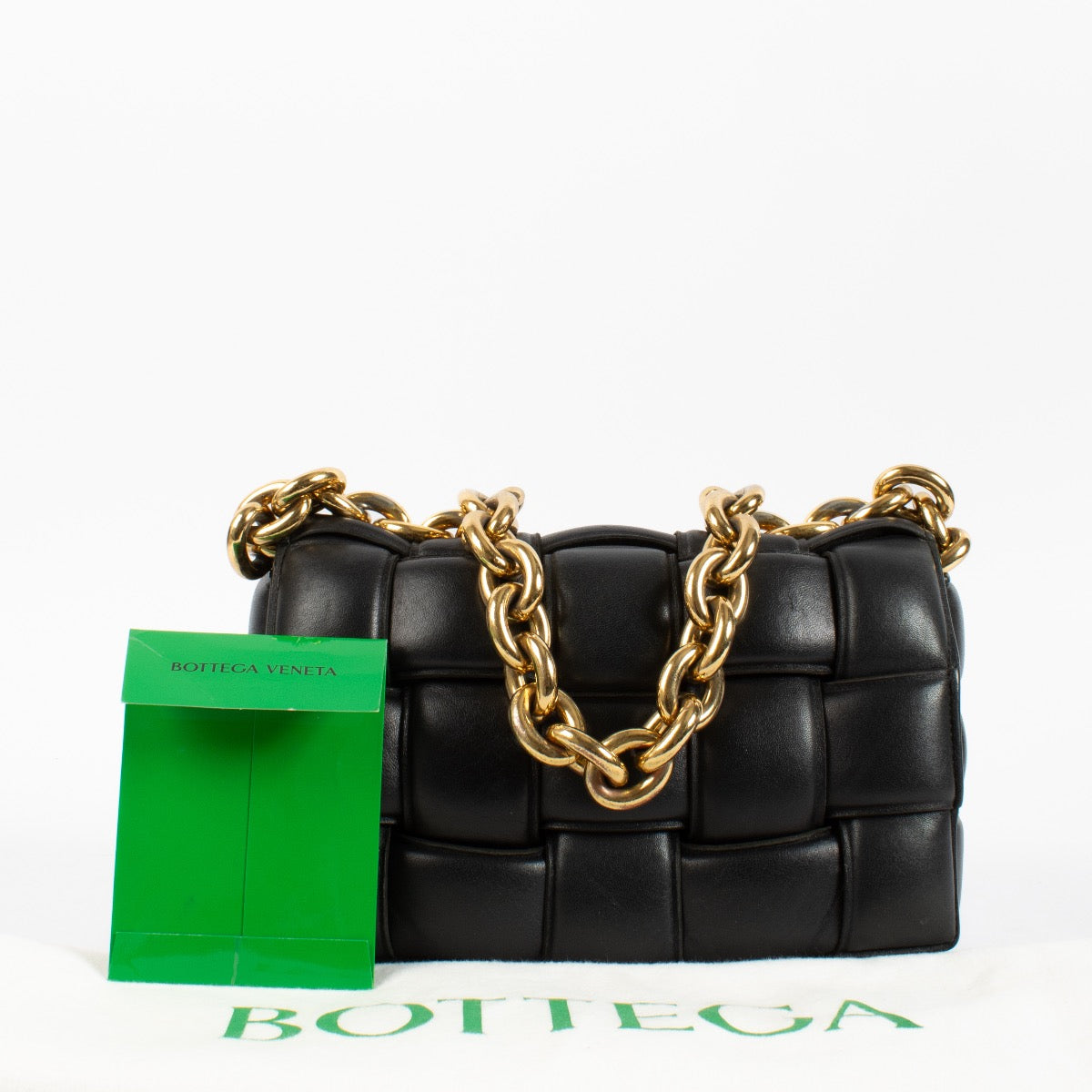 LL15233 Bottega Veneta Black Cassete Bag