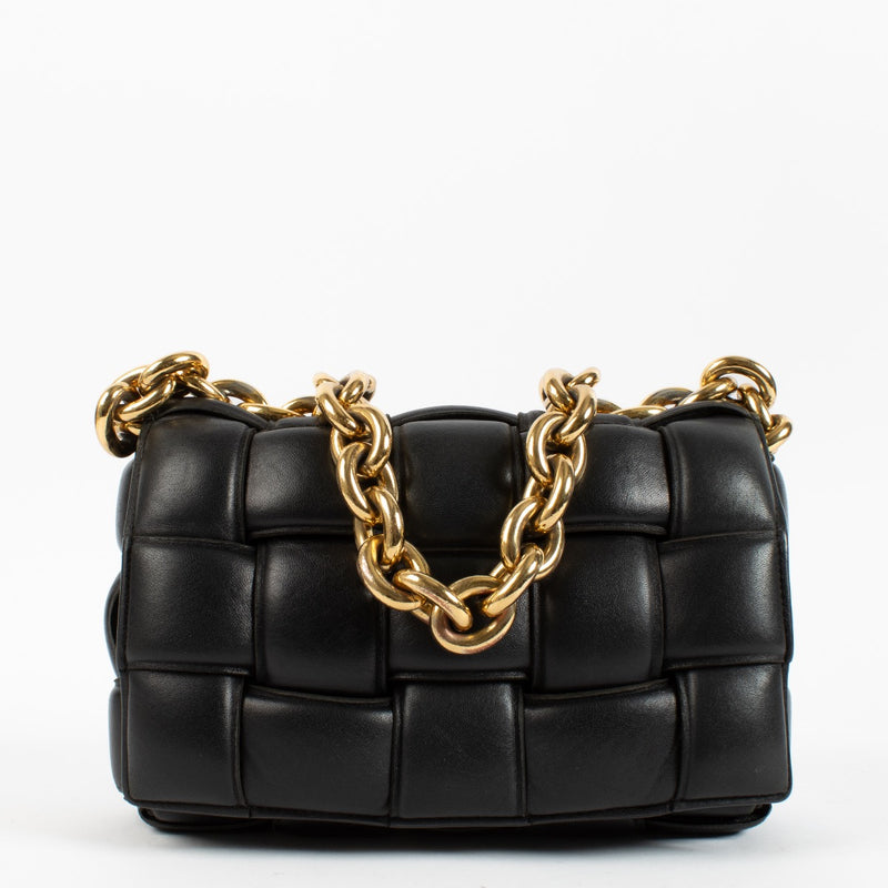 LL15233 Bottega Veneta Black Cassete Bag