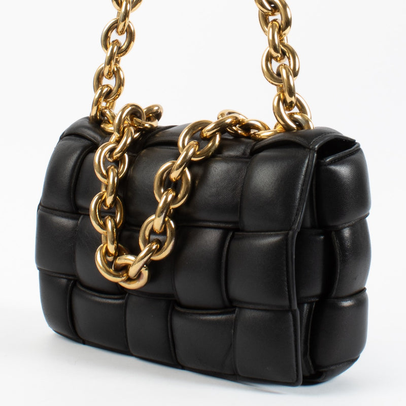 LL15233 Bottega Veneta Black Cassete Bag
