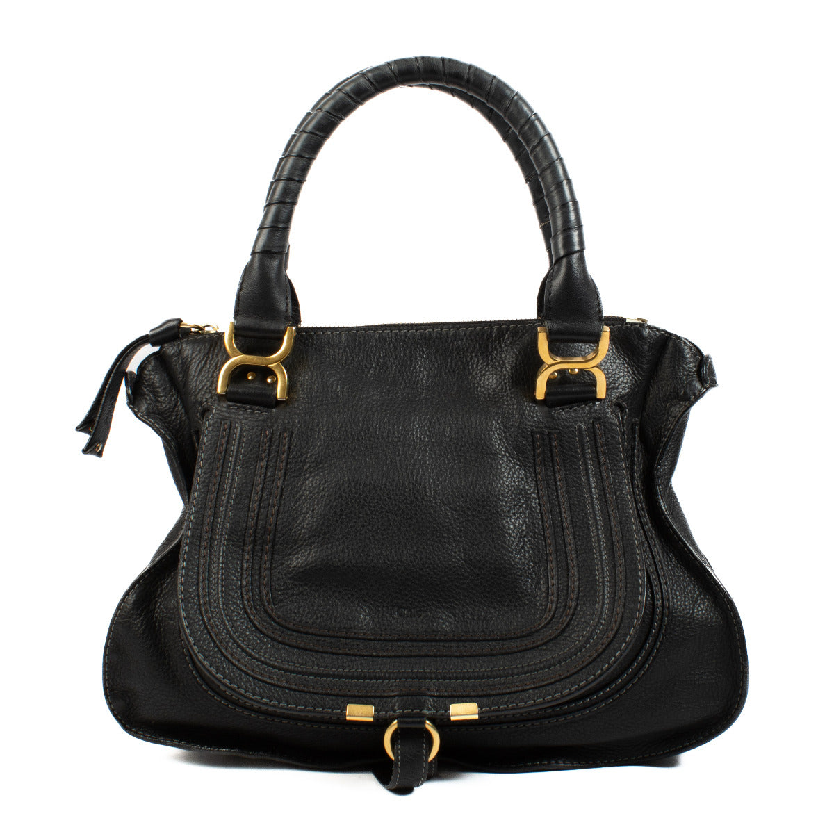 Chloé Black Medium Marcie Bag aan de beste prijs bij Labellov tweedehands luxe in Antwerpen en Knokke.