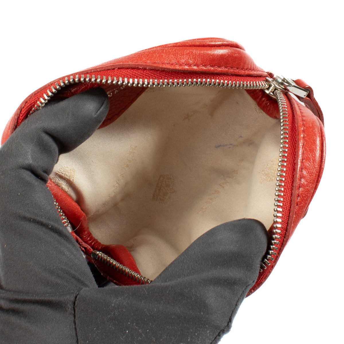 Delvaux rode ritsportemonnee