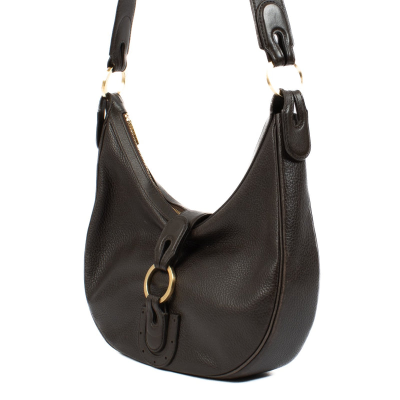 shop 100% authentic second hand Delvaux Brown Camille Bag on Labellov.com