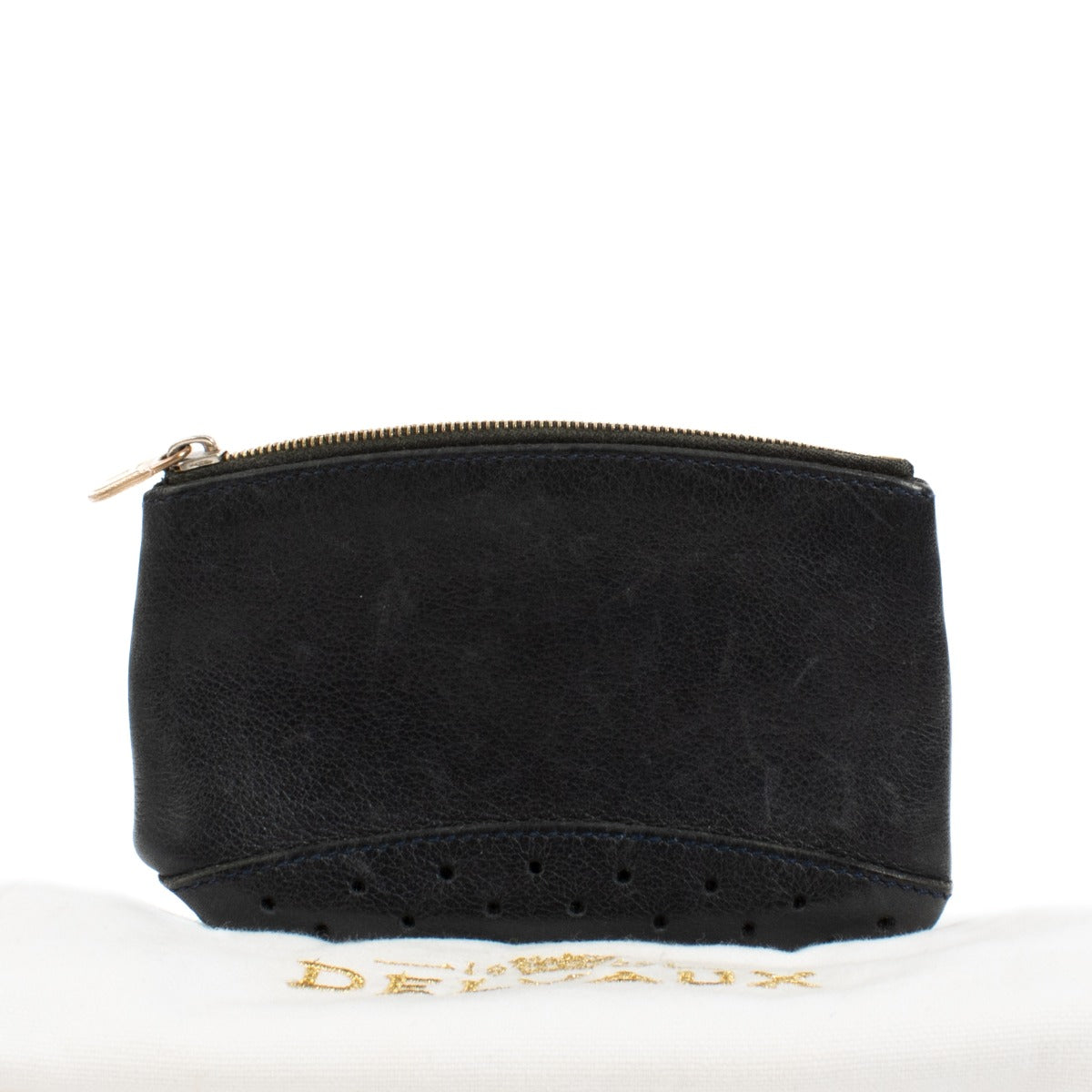 Portefeuille vintage Delvaux bleu