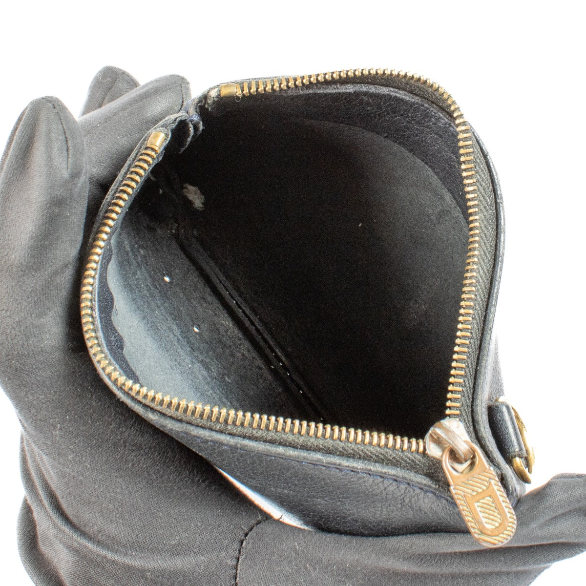 Portefeuille vintage Delvaux bleu