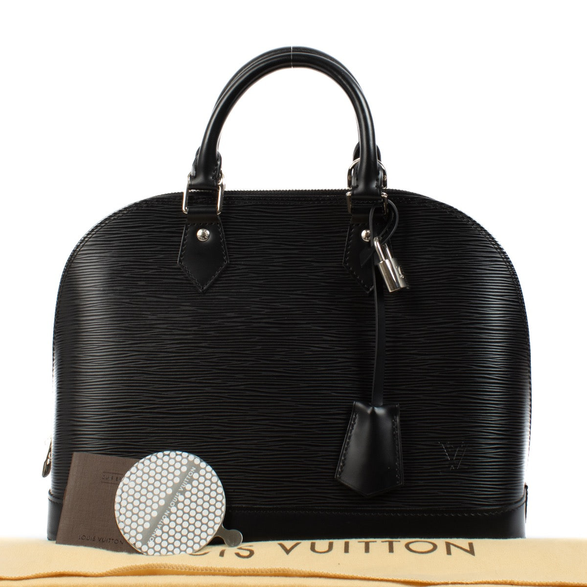 shop 100% authentic second hand Louis Vuitton Black Epi Leather Alma PM on Labellov.com