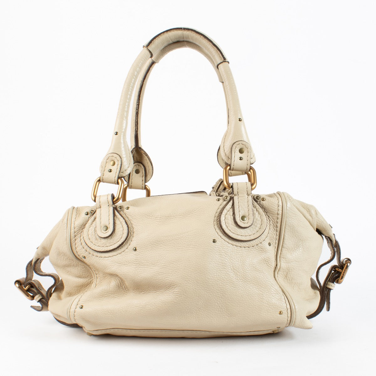 Authentic Preloved Chloe Cream Paddington Shoulder Bag on labellov.com